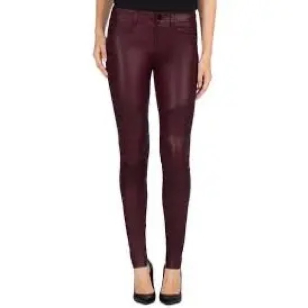 J Brand Leather motocross pant + a little stretch